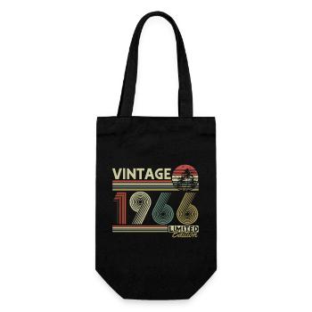 Vintage, 1966, Vintage, Cadeau, Anniversaire, Rétro - Sac à bouteille - noir - Devant