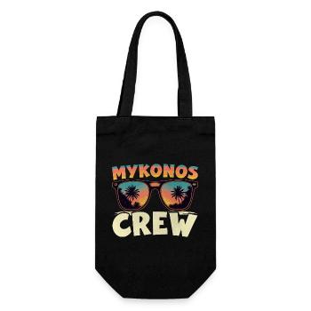 Mykonos Crew - Geschenkbeutel für Flaschen - Schwarz - Vorne
