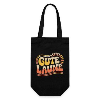 Good Mood Carnival Carnival Costume Alaaf - Gift Bag for Bottles - black - Front
