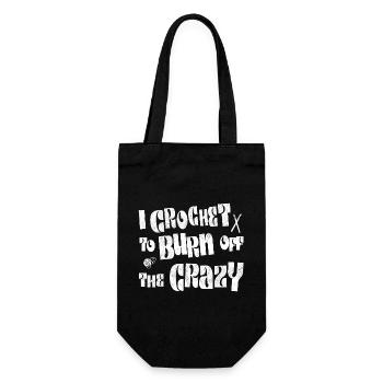 Je crochète pour brûler la folie - Sac à bouteille - noir - Devant