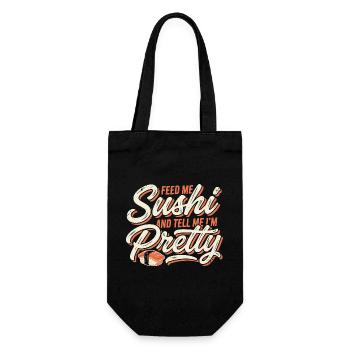 Nourris-moi des sushis jolis - Sac à bouteille - noir - Devant