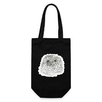 Curly Sherly - Geschenkbeutel für Flaschen - Schwarz - Vorne