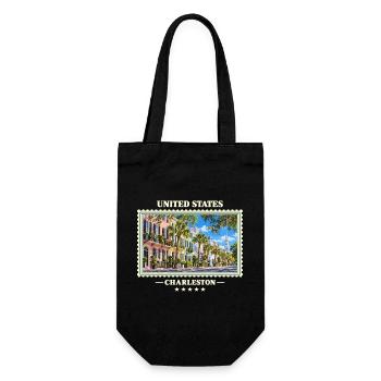 Vereinigte Staaten Charleston South Carolina - Geschenkbeutel für Flaschen - Schwarz - Vorne