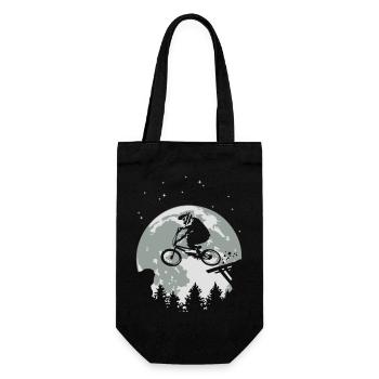 Full moon and BMX flex - Gift Bag for Bottles - black - Front