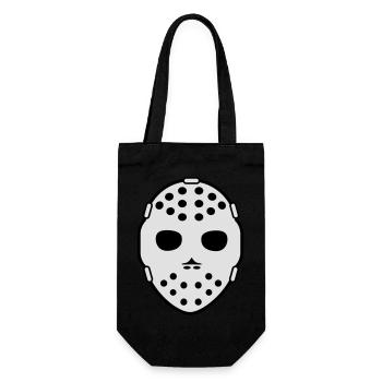 hockey maske - Geschenkbeutel für Flaschen - Schwarz - Vorne