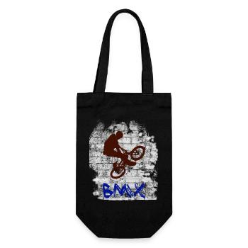 BMX 2 - Geschenkbeutel für Flaschen - Schwarz - Vorne