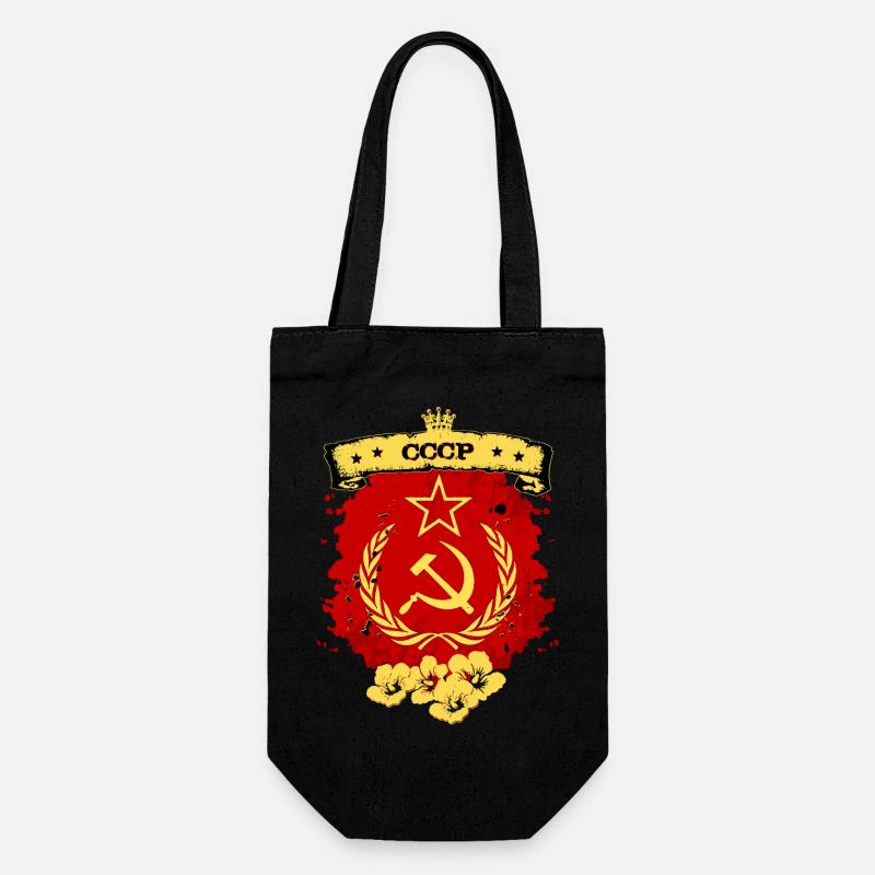 Soviet union - Gift Bag for Bottles - black