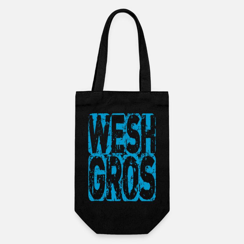 wesh gros expression des ados - Sac à bouteille - noir