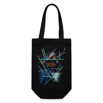 Architecture Pattern - Abstract - Gift Bag for Bottles - black - Front