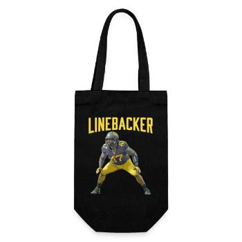 Linebacker Kraft Football Design - Gift Bag for Bottles - black - Front