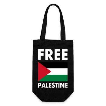 Free palestine - Gift Bag for Bottles - black - Front