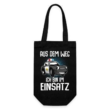 Aus Dem Weg Ich Bin Im Einsatz - Geschenkbeutel für Flaschen - Schwarz - Vorne