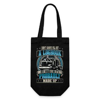 Truck Driver - Gift Bag for Bottles - black - Front