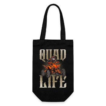 Quad ATV Offroad Quad Riders - Gift Bag for Bottles - black - Front