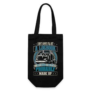 Truck Driver - Gift Bag for Bottles - black - Front