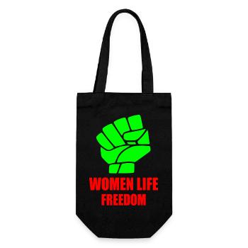 Women life freedom - Sac à bouteille - noir - Devant