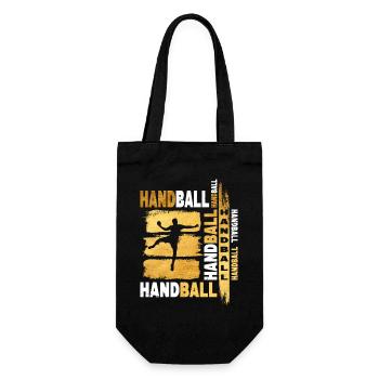 Handball Gold Handball Player Grunge Fan - Gift Bag for Bottles - black - Front