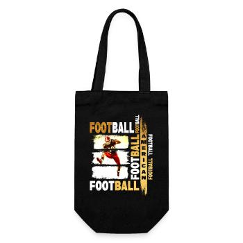 Joueur de football américain Gold Vintage Retro Sport - Sac à bouteille - noir - Devant
