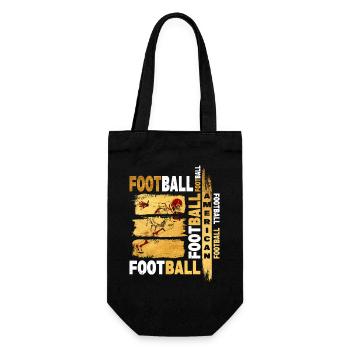 Joueur de football américain Gold Vintage Retro Sport - Sac à bouteille - noir - Devant