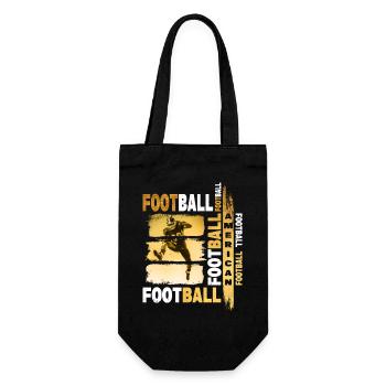 Joueur de football américain Gold Vintage Retro Sport - Sac à bouteille - noir - Devant