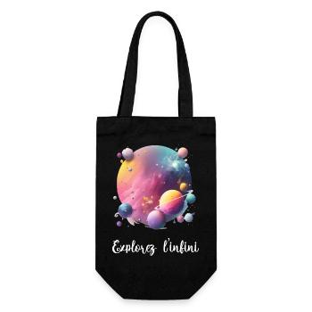 Explorez l infini - Sac à bouteille - noir - Devant