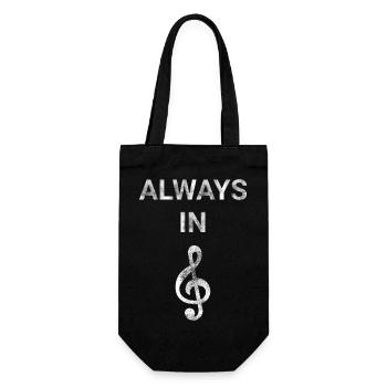 Always In Treble - Gift Bag for Bottles - black - Front