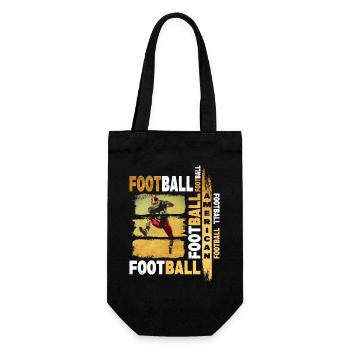 Joueur de football américain Gold Vintage Retro Sport - Sac à bouteille - noir - Devant