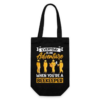 Le dicton de l’apiculteur - Sac à bouteille - noir - Devant