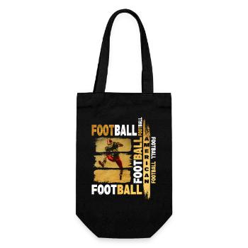 Joueur de football américain Gold Vintage Retro Sport - Sac à bouteille - noir - Devant