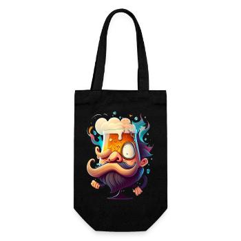 Drôle de petit monsieur de bière peu recommandable - Sac à bouteille - noir - Devant