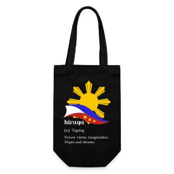 Philippinen Filipino Flagge Stolz I Geschenk - Geschenkbeutel für Flaschen - Schwarz - Vorne