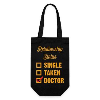 Dr. Check! - Gift Bag for Bottles - black - Front