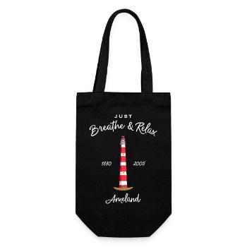 Leuchtturm Insel Ameland, Niederlande - Geschenkbeutel für Flaschen - Schwarz - Vorne