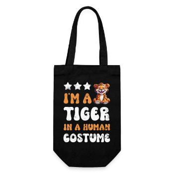 Tiger - Gift Bag for Bottles - black - Front