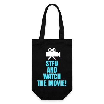 Films, Théâtre, Caméra, Déclaration, Soirée cinéma, Films - Sac à bouteille - noir - Devant