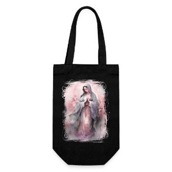 Holly Mary Maria Madonna Mariana Virgin Mary Holy - Gift Bag for Bottles - black - Front