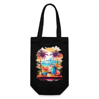 sea,sun & cocktails - Sac à bouteille - noir - Devant