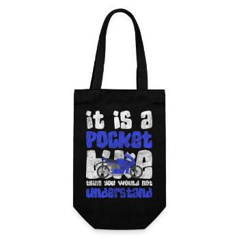 Motorcycle Trail Son - Gift Bag for Bottles - black - Front