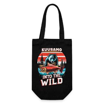 Kuusamo Finnland in die Wildnis #7 - Geschenkbeutel für Flaschen - Schwarz - Vorne