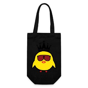 King Chick - Gift Bag for Bottles - black - Front