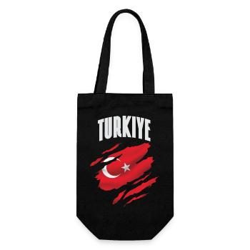 Turquie - Le turc en cadeau - Sac à bouteille - noir - Devant