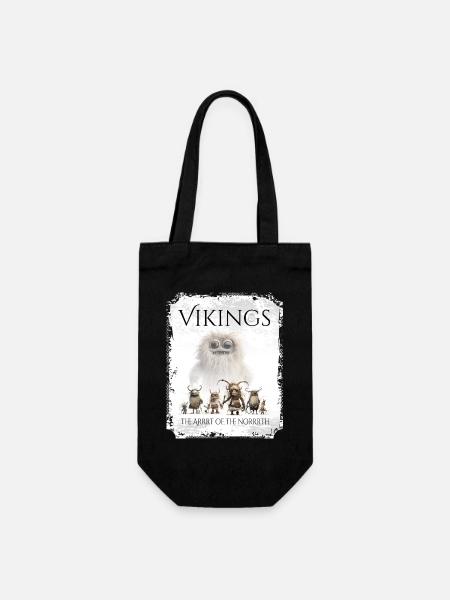 Magst du Kreaturen aus dem hohen Norden? Nimm es! - Geschenkbeutel für Flaschen - Schwarz