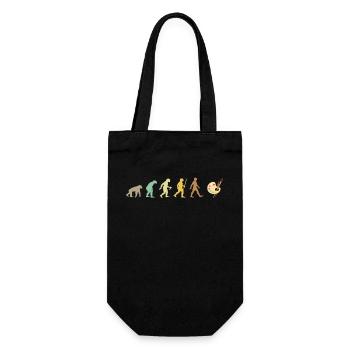 Painting Retro Artist Art Evolution Paint Palette - Gift Bag for Bottles - black - Front