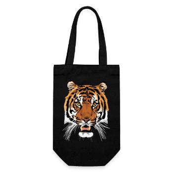 Tiger - Gift Bag for Bottles - black - Front