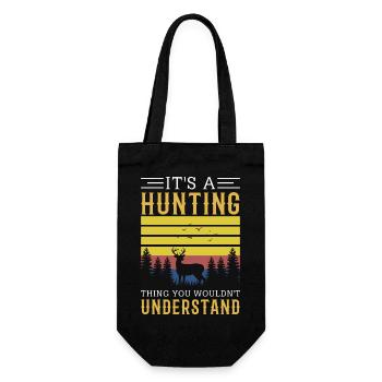 It's a hunting thing you wouldn't understand - Gift Bag for Bottles - black - Front