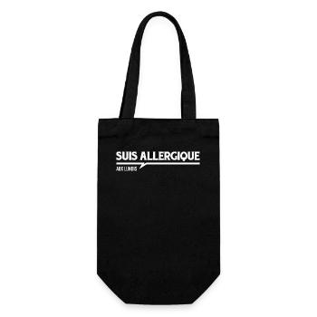 Suis allergique aux lundis - Sac à bouteille - noir - Devant