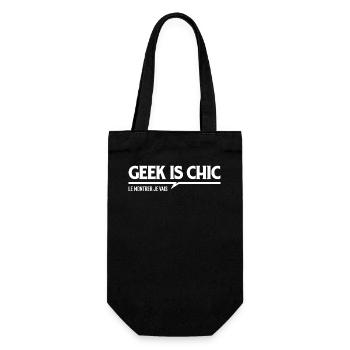 Geek is chic, le montrer je vais - Sac à bouteille - noir - Devant