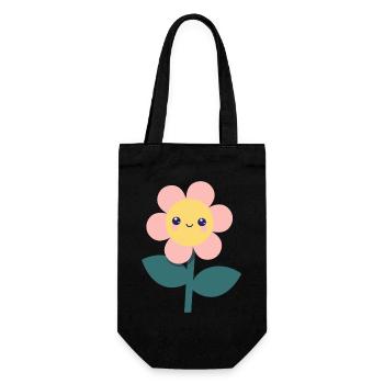 Fleur - Sac à bouteille - noir - Devant