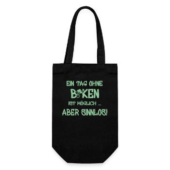 Ein Spruch für Biker - Geschenkbeutel für Flaschen - Schwarz - Vorne