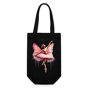 Ballerine avec des ailes de papillon papillon tutu - Sac à bouteille - noir - Devant